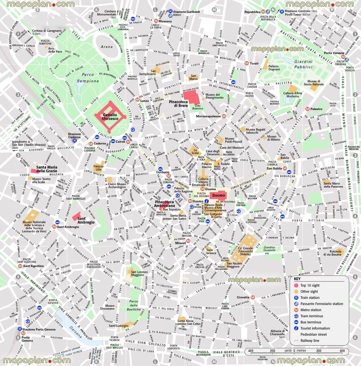 Milano'nun İtalya göster
