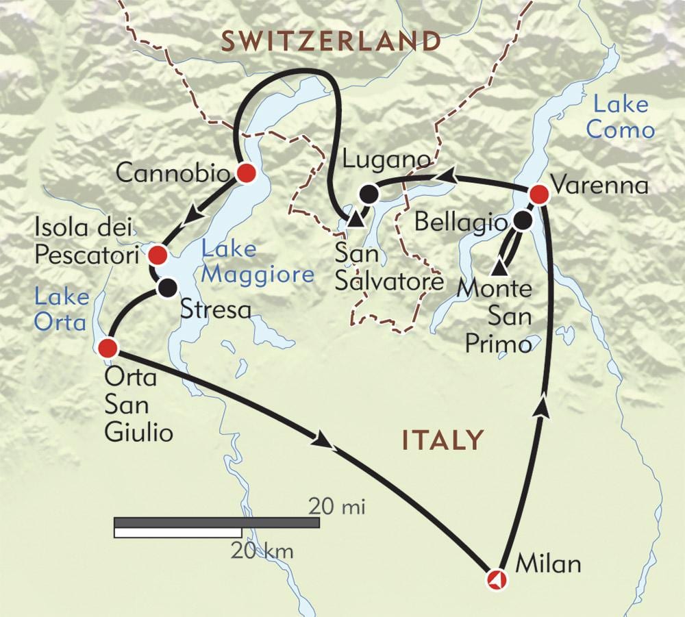 milan göller haritası