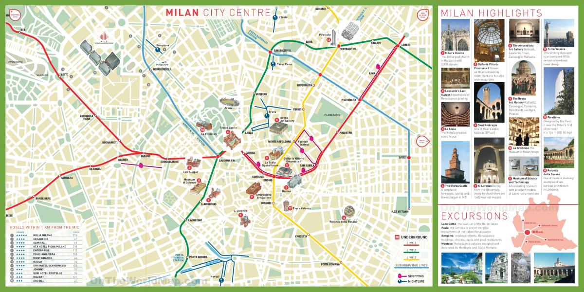 şehir gezi milan haritası