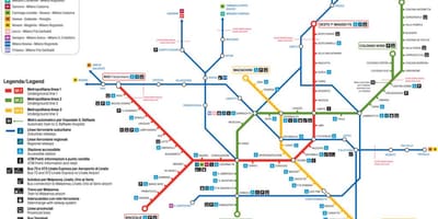 Lampugnano otobüs istasyonu, Milano haritası 