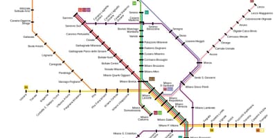 Milan banliyö tren göster
