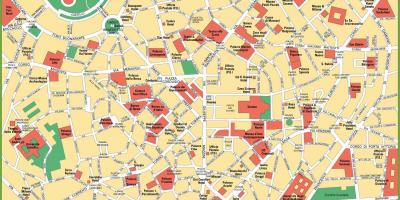 Milan, İtalya şehir haritası 