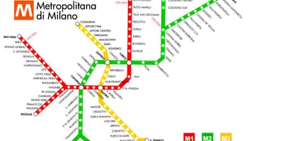 Metro haritası milano