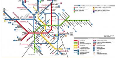 Milano Tren İstasyonu haritası