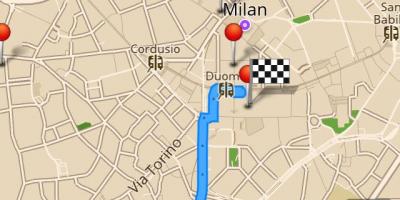 Milan haritası çevrimdışı