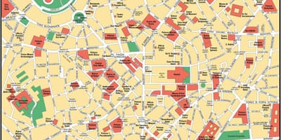 Milan, İtalya şehir merkezi Haritayı göster